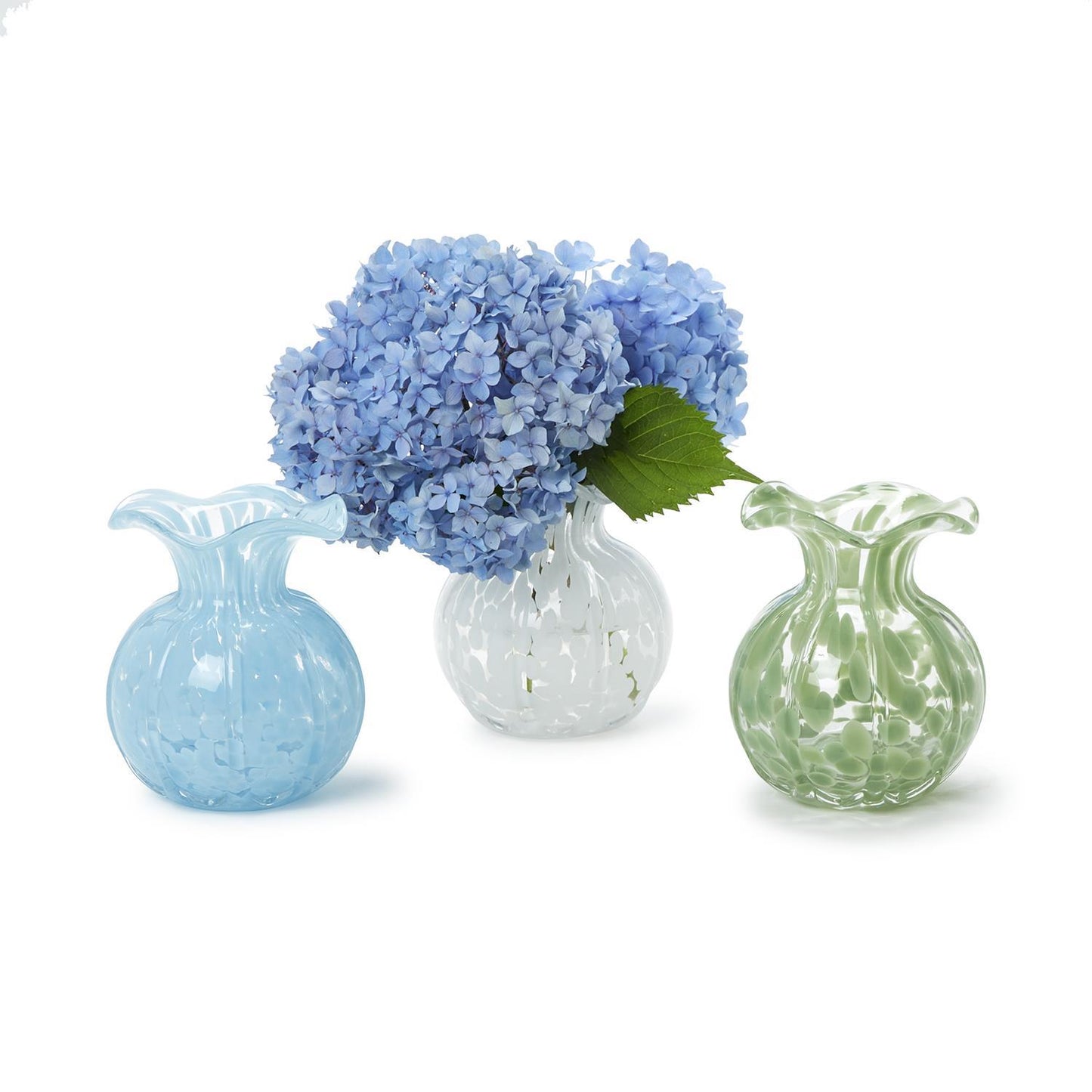 Ruffled Edge Spotted Vase | 3 Colors