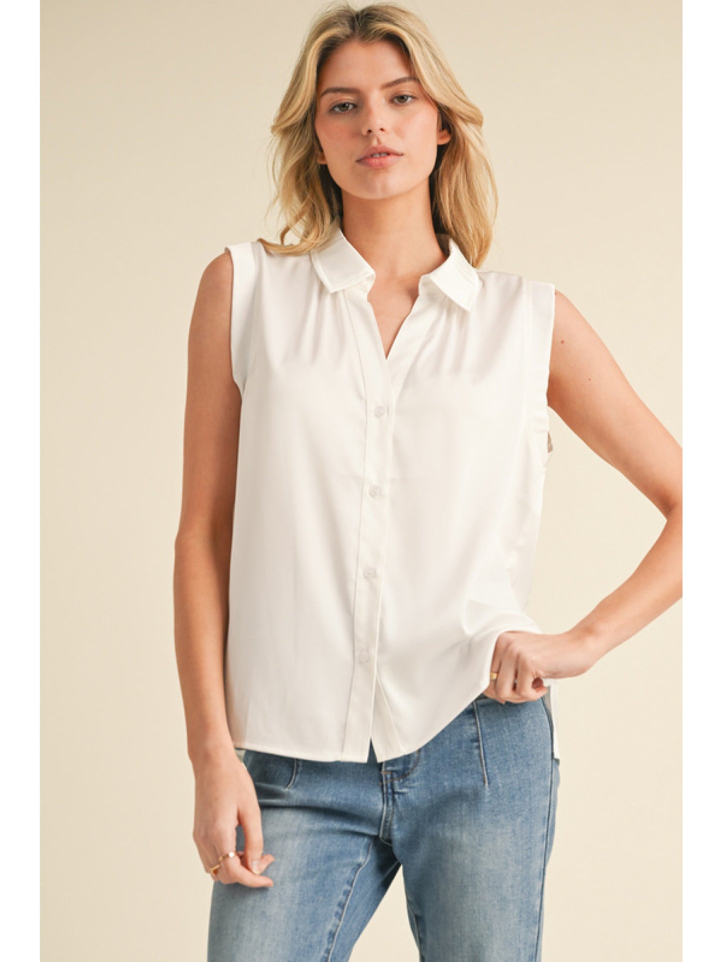 Spring Has Sprung Satin Top