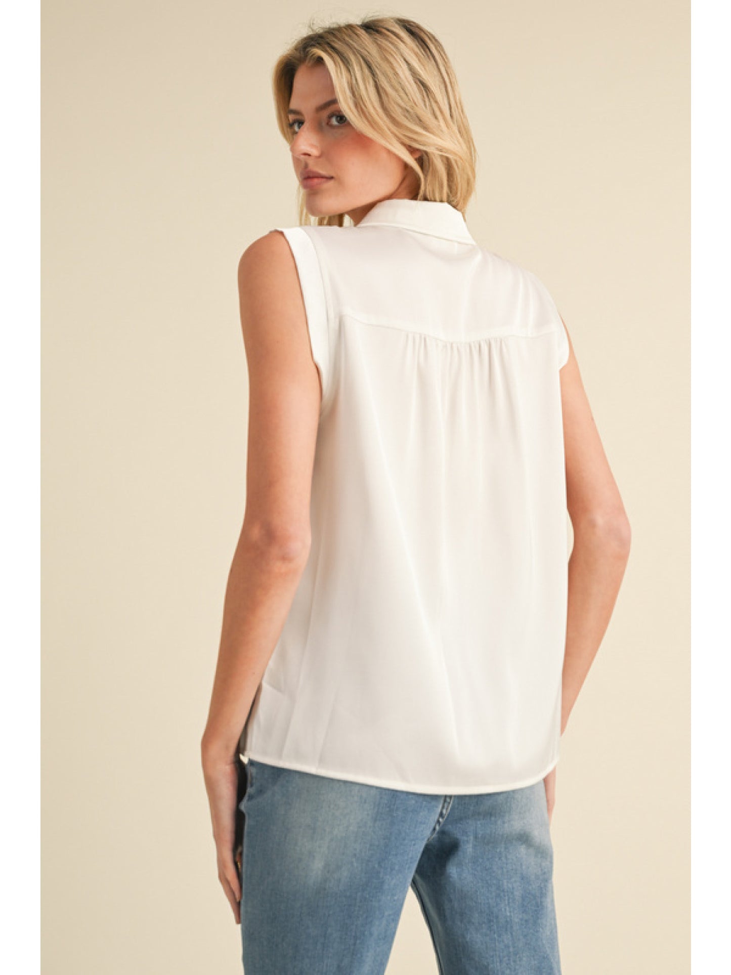 Spring Has Sprung Satin Top