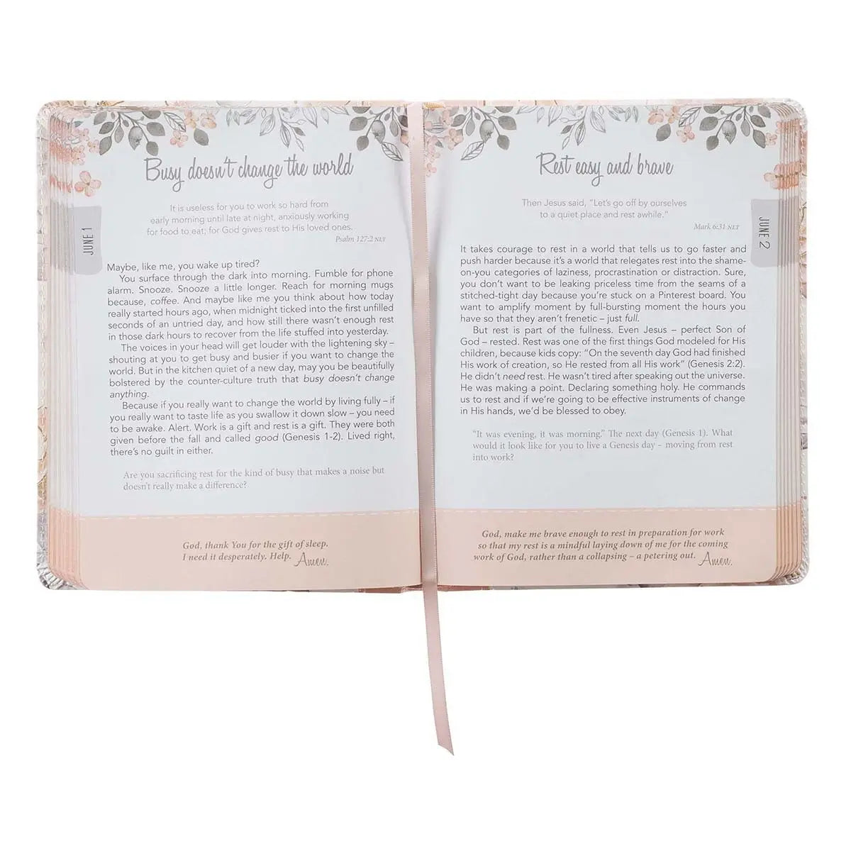 Devotional Faux Leather Book | Walking In Grace