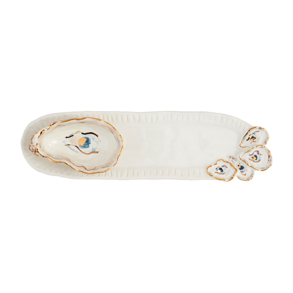 Oyster Tidbit and Tray Set