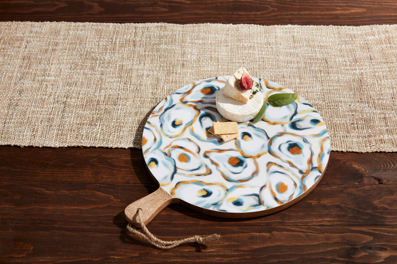 Oyster Enamel Wood Board