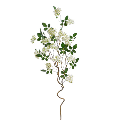 41" White Blossom Branch