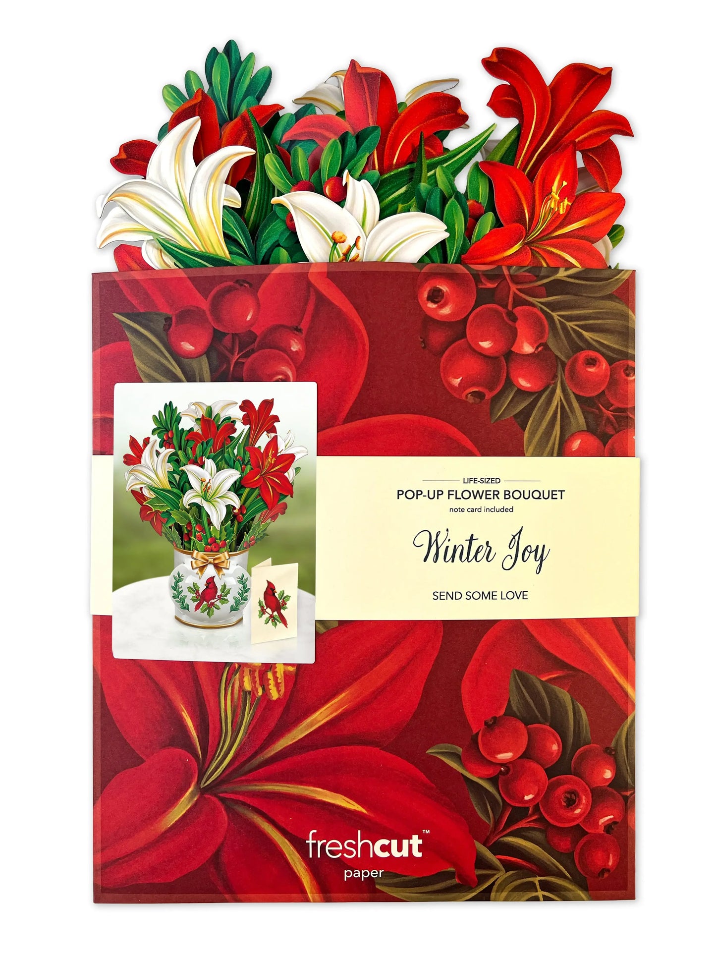 Pop Up Card | Winter Joy Bouquet