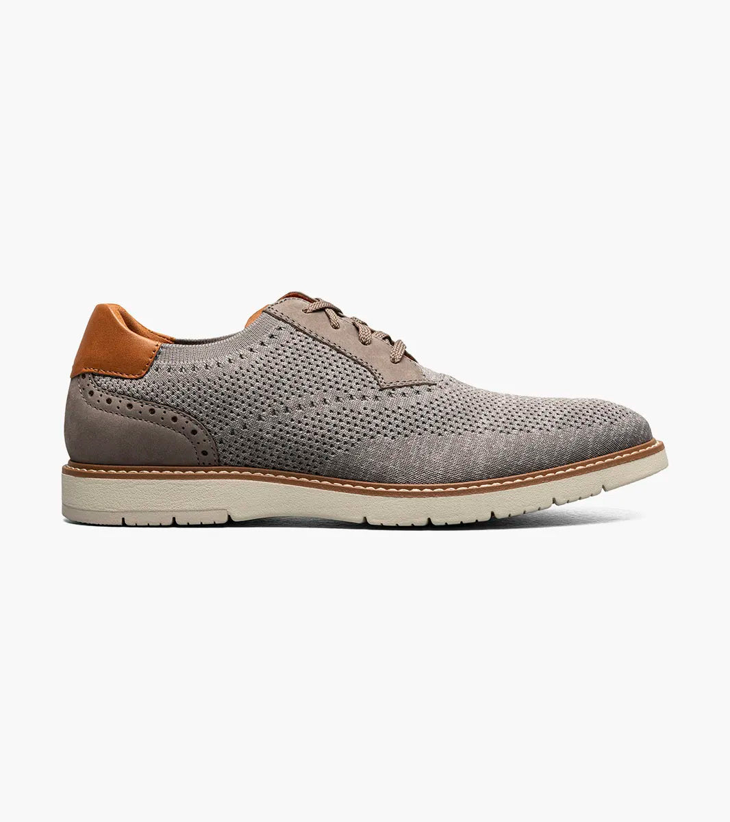 Vine Knit Plain Toe Oxford