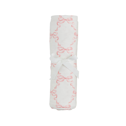 Bow Print Stretchy Swaddle