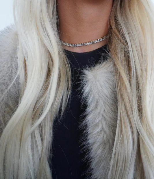 XL Tennis Necklace | Gold