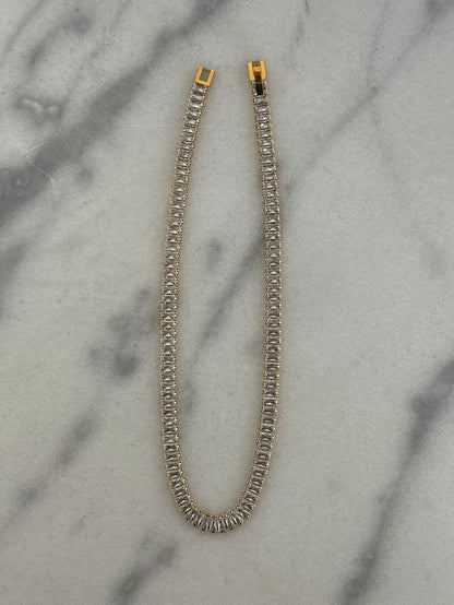 XL Tennis Necklace | Gold