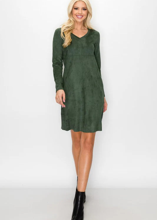 Aurora V-Neck Dress | Long Sleeve