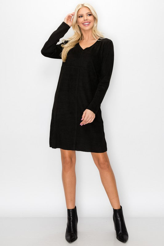 Aurora V-Neck Dress | Long Sleeve