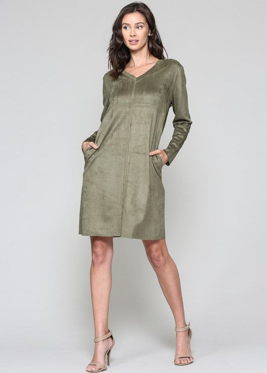 Aurora V-Neck Dress | Long Sleeve