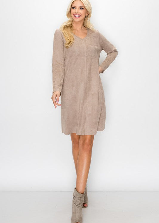 Aurora V-Neck Dress | Long Sleeve