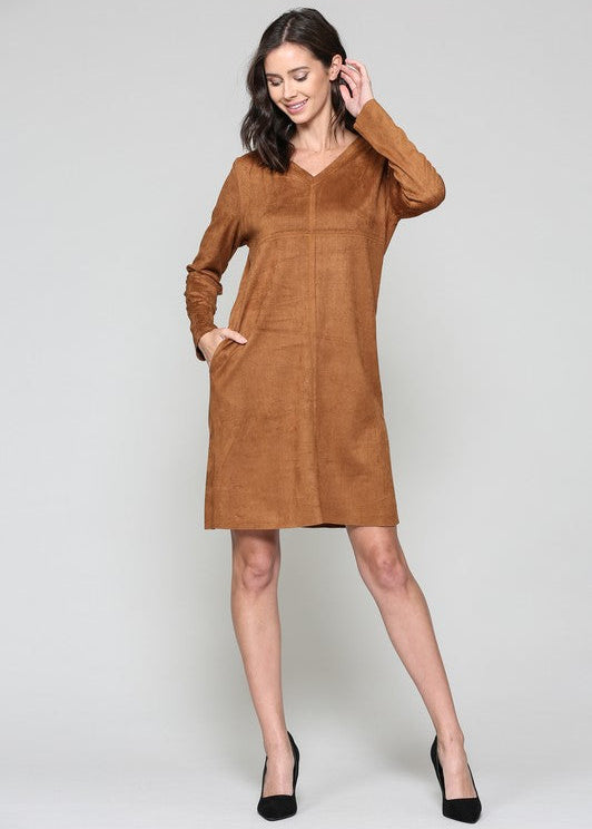 Aurora V-Neck Dress | Long Sleeve