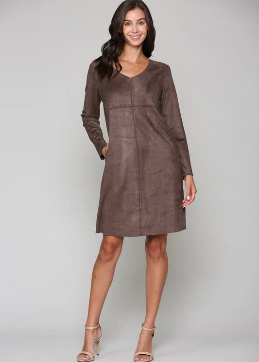 Aurora V-Neck Dress | Long Sleeve