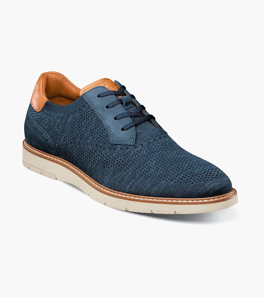 Vine Knit Plain Toe Oxford