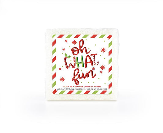 Oh What Fun Christmas Soap in a Sponge