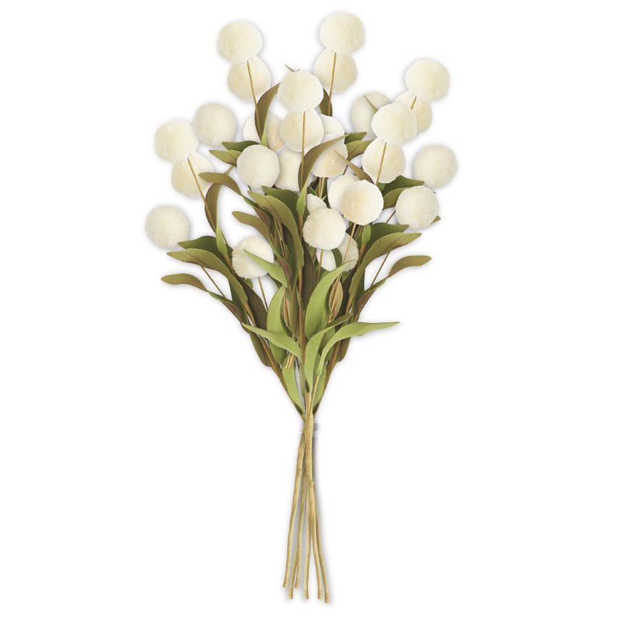 Pompom Pick w/Green Eva Leaves Bundle
