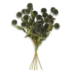 Pompom Pick w/Green Eva Leaves Bundle