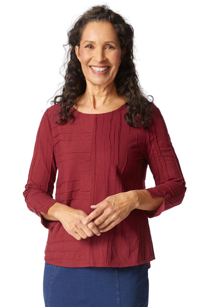 Steady Stream Button Back Top