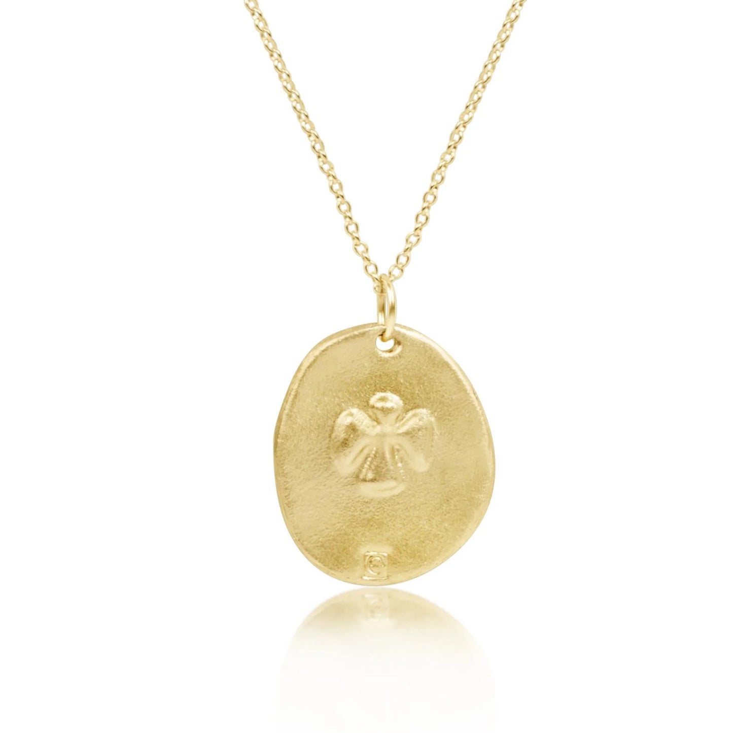 16" Necklace Gold - Inspire Gold Disc | eNewton