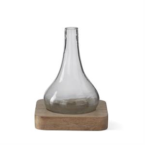 Bud Vases on Wood Trays