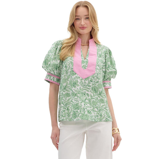 Poppy Puff Top