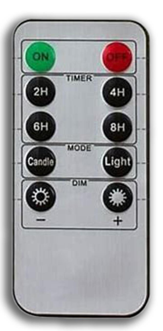 10-Button LED Candle Universal Remote with Timer