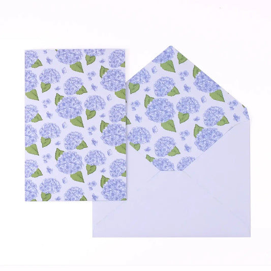 Hydrangea Card And Envelope Set | 10 Piece
