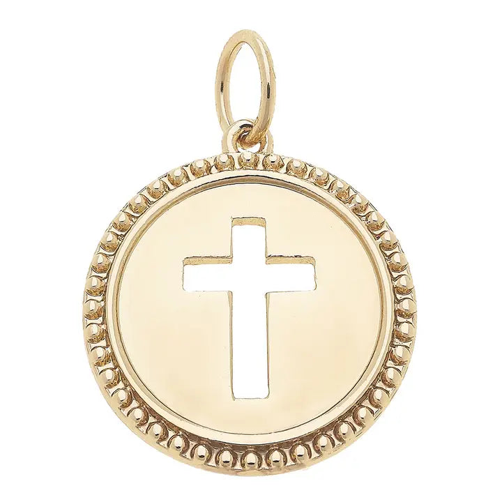 Cross Coin Charm