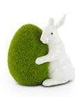 Moss Eggs With Glossy White Rabbits | 3 Styles