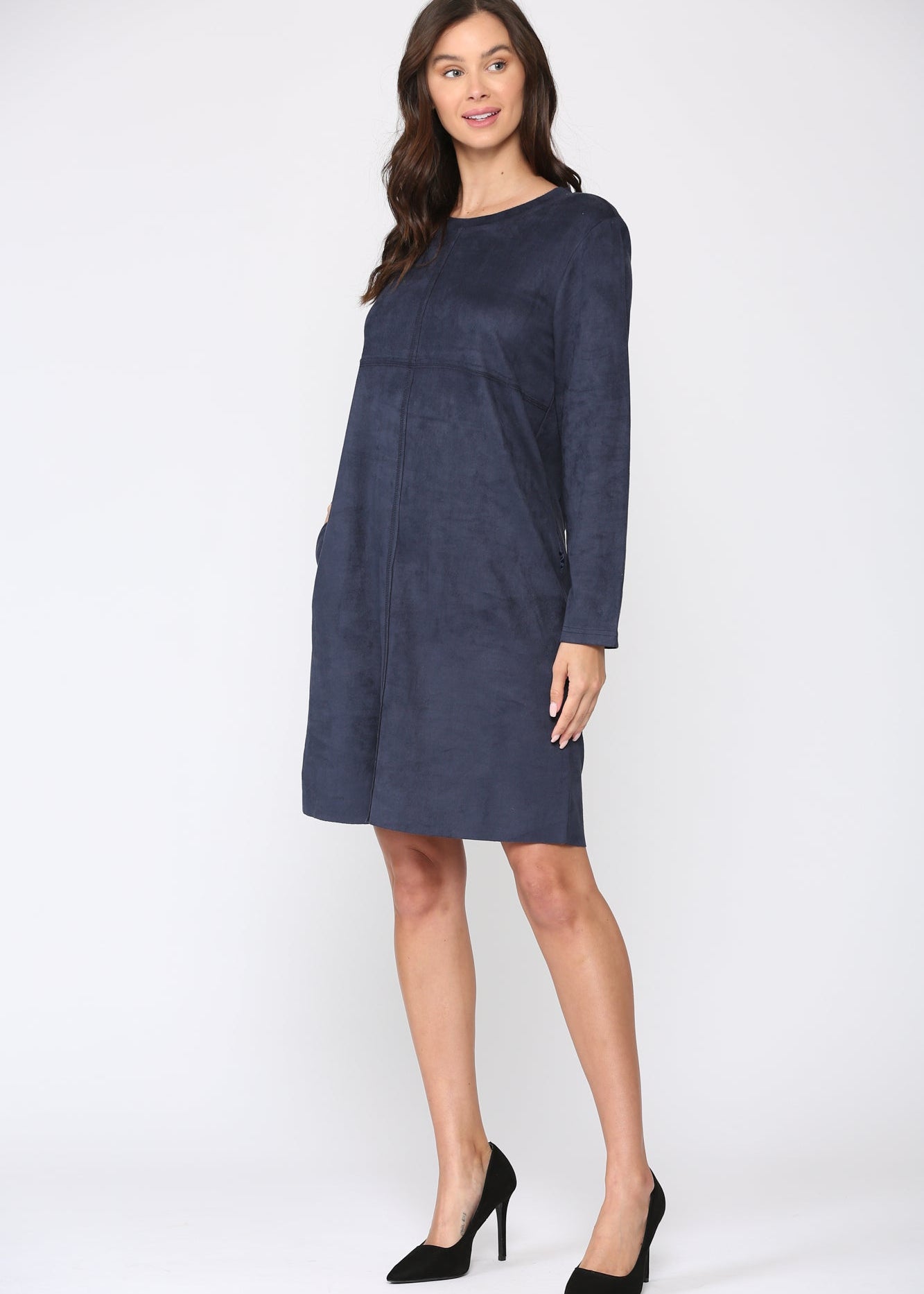 Aurora Round-Neck Dress | Long Sleeve