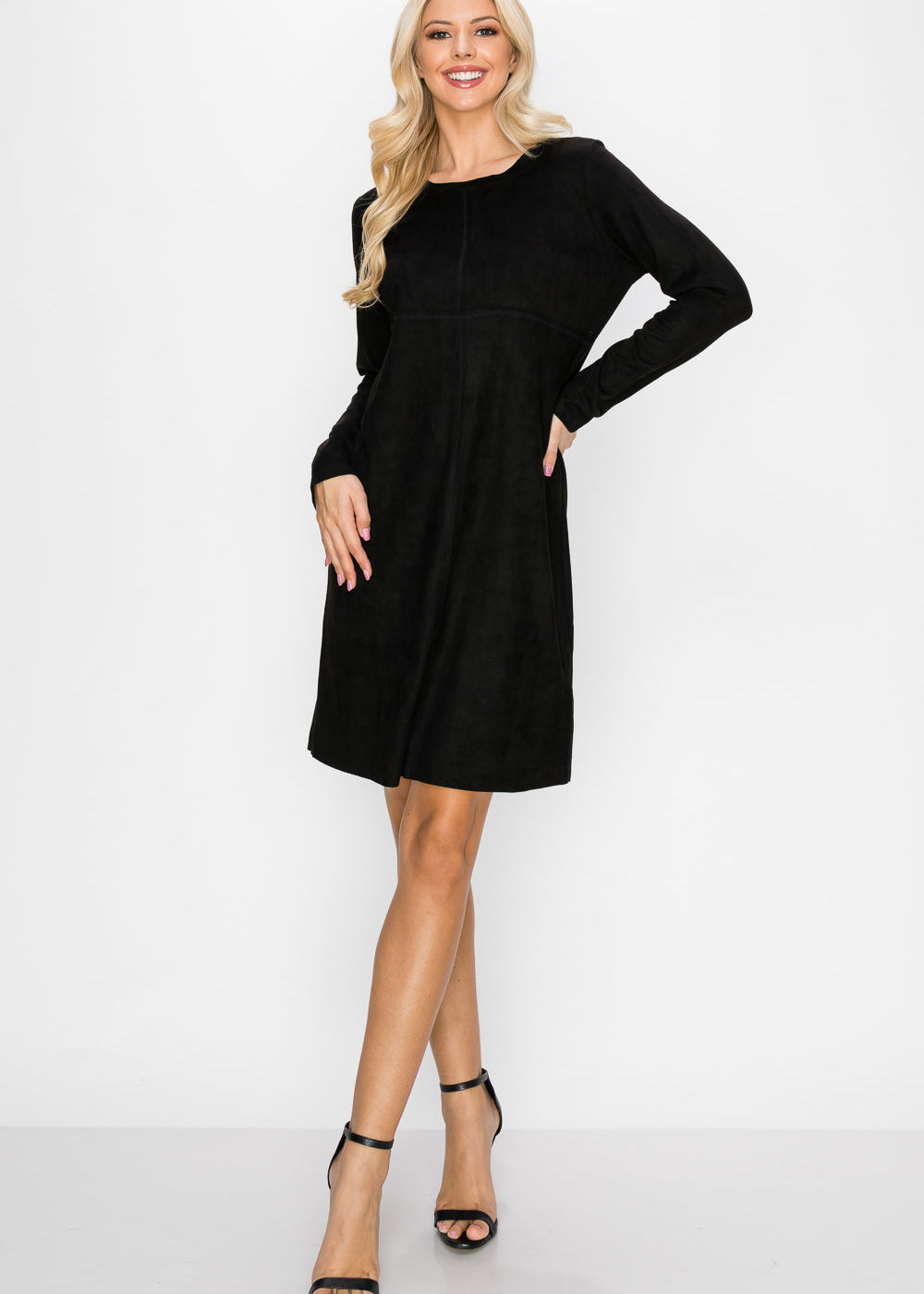 Aurora Round-Neck Dress | Long Sleeve