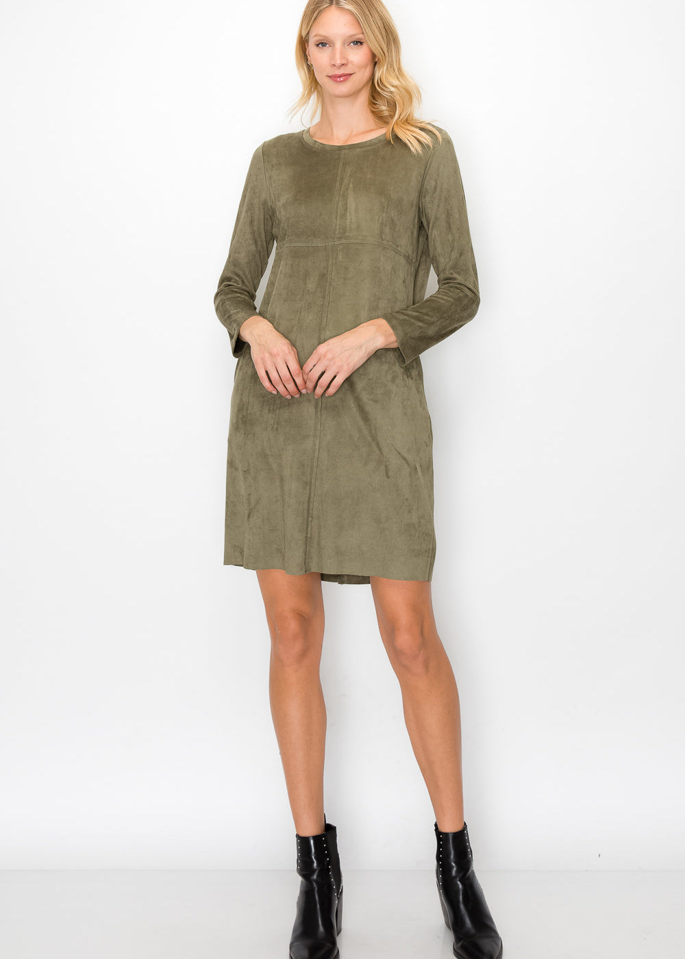 Aurora Round-Neck Dress | Long Sleeve
