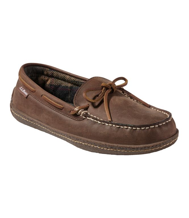 Men's Handsewn Slippers, Flannel-Lined | L.L. Bean