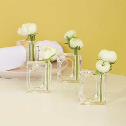A La Carte Set of 4 Napkin/Flower Holders in Gift Box