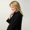 Coco + Carmen Heavenly-Luxe Stitch Detail Funnel Neck Sweater, available in Oatmeal and Black, featuring a soft knit, textured stitch detailing, relaxed fit, and funnel neckline.