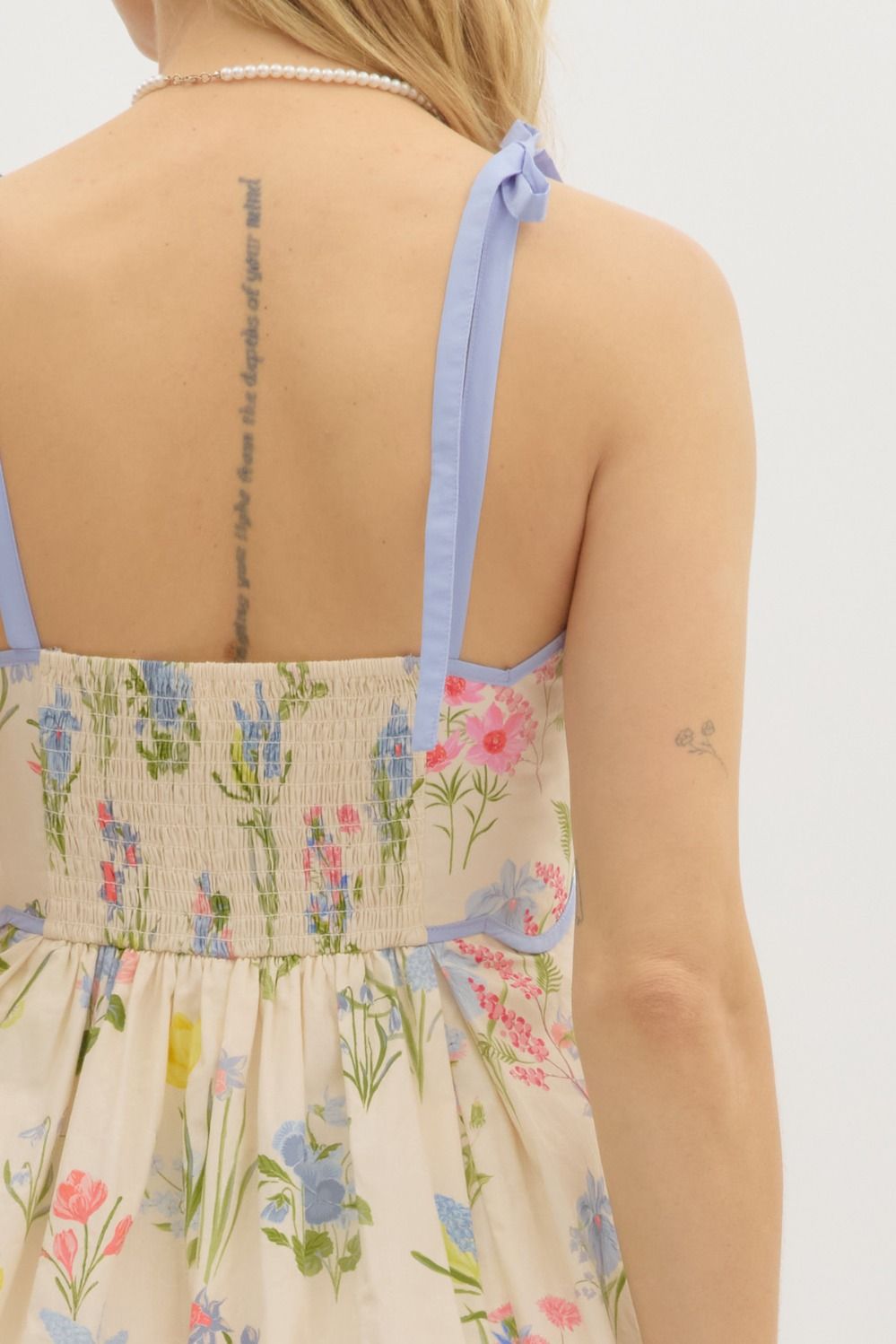 Scalloped In Bloom Midi Dress