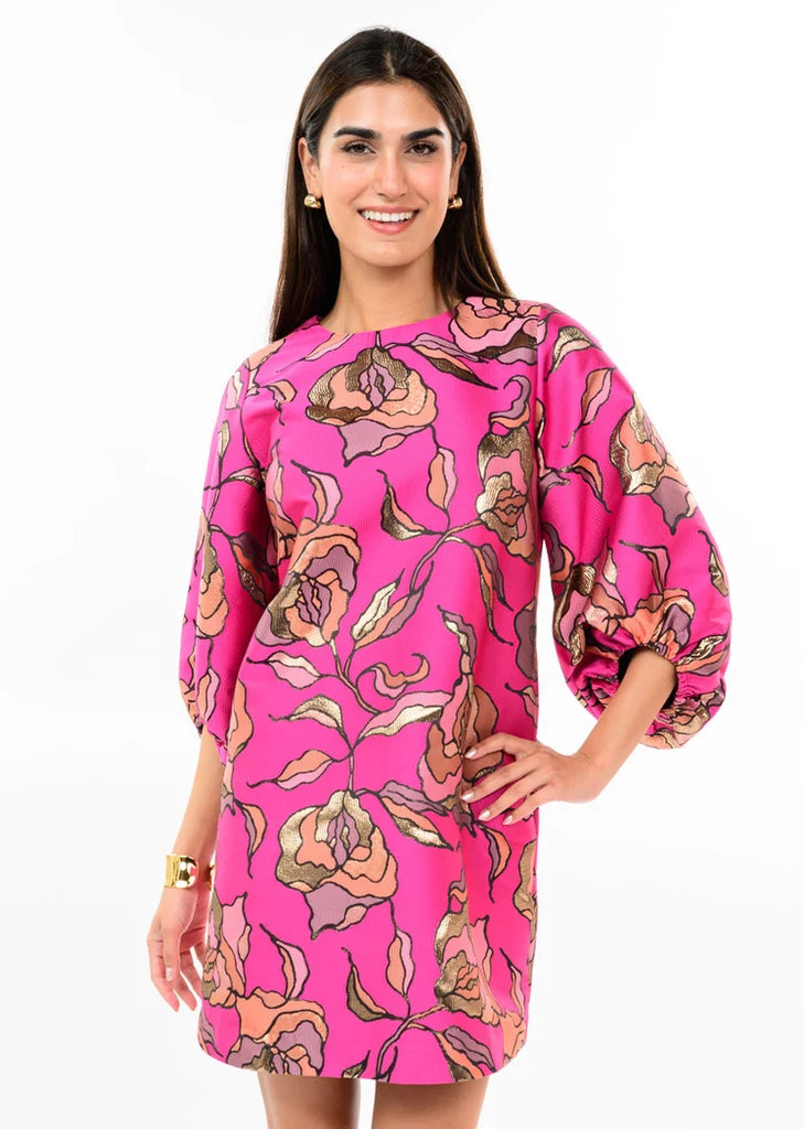 Metallic Brocade Dress | Uncle Frank