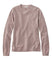 A long-sleeve crewneck knit sweater in a dusty rose or mauve color, displayed flat against a solid white background.