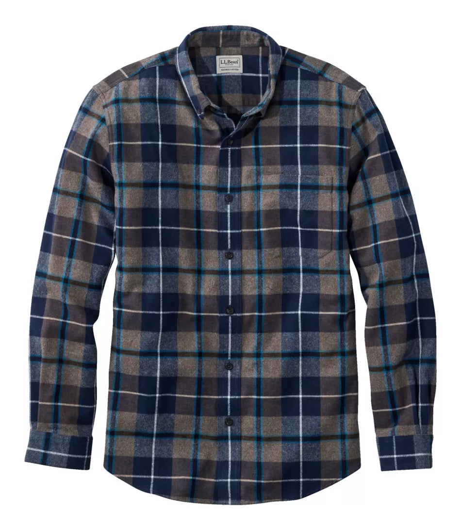 Men’s Scotch Plaid Flannel Shirt, Slightly Fitted | L.L.Bean