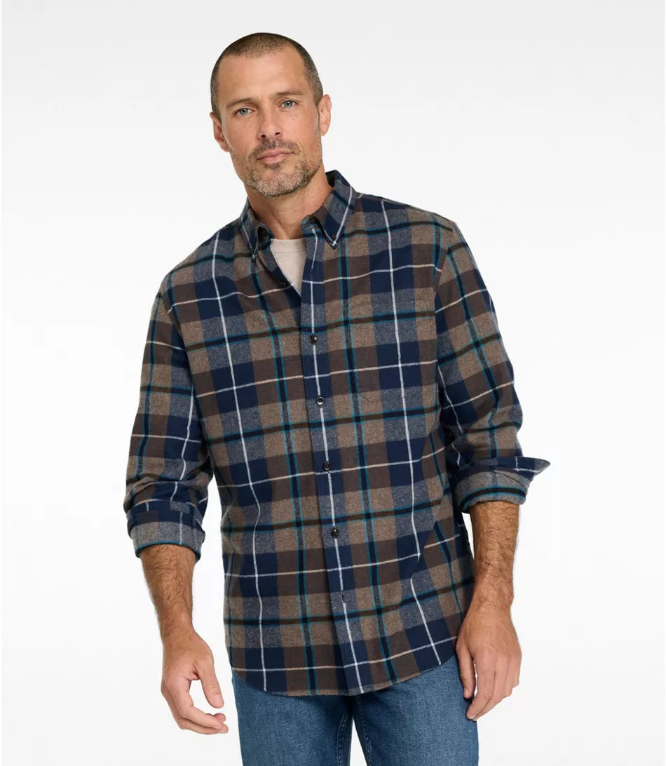 Men’s Scotch Plaid Flannel Shirt, Slightly Fitted | L.L.Bean