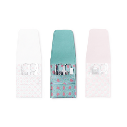 Floral Block Print 5-Piece Manicure Set
