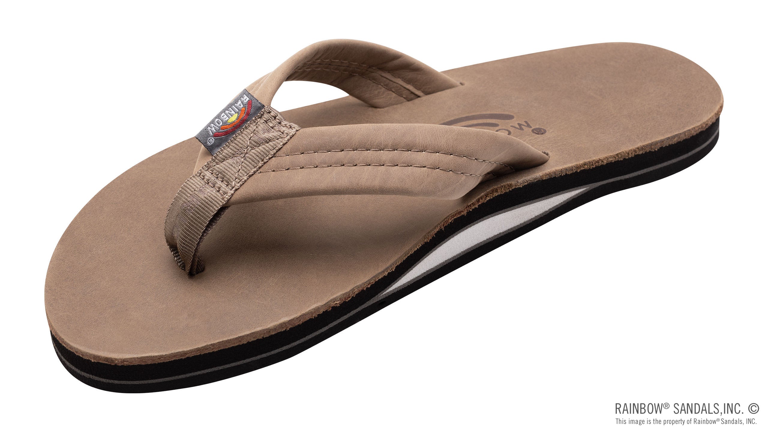 Luxury Leather Single Layer Arch Support Sandals