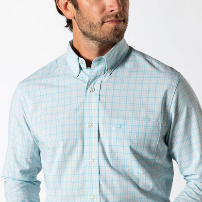 Performance Poplin Sport Shirt | Trent Plaid
