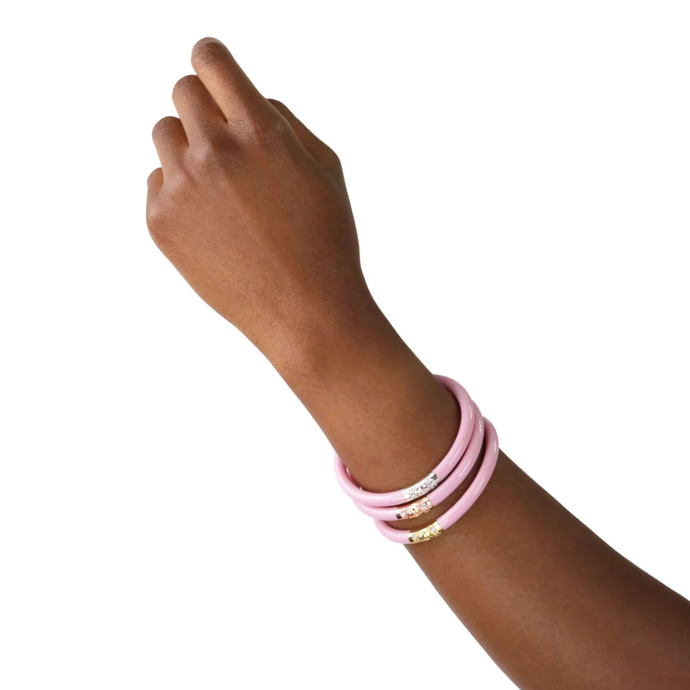 Pink Three Kings All Weather Bangles | Set Of 3 | BuDhaGirl