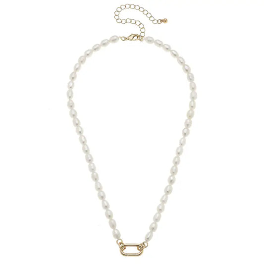 Piper Freshwater Pearl Charm Necklace Base