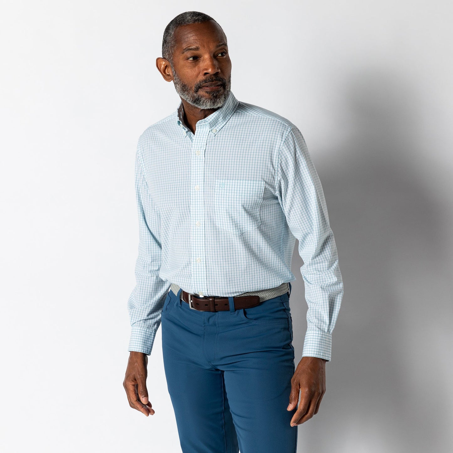Performance Poplin Sport Shirt | Casey Plaid
