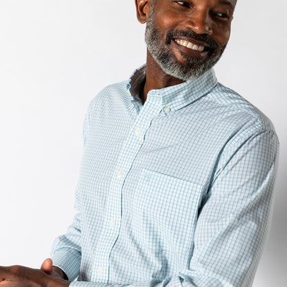 Performance Poplin Sport Shirt | Casey Plaid