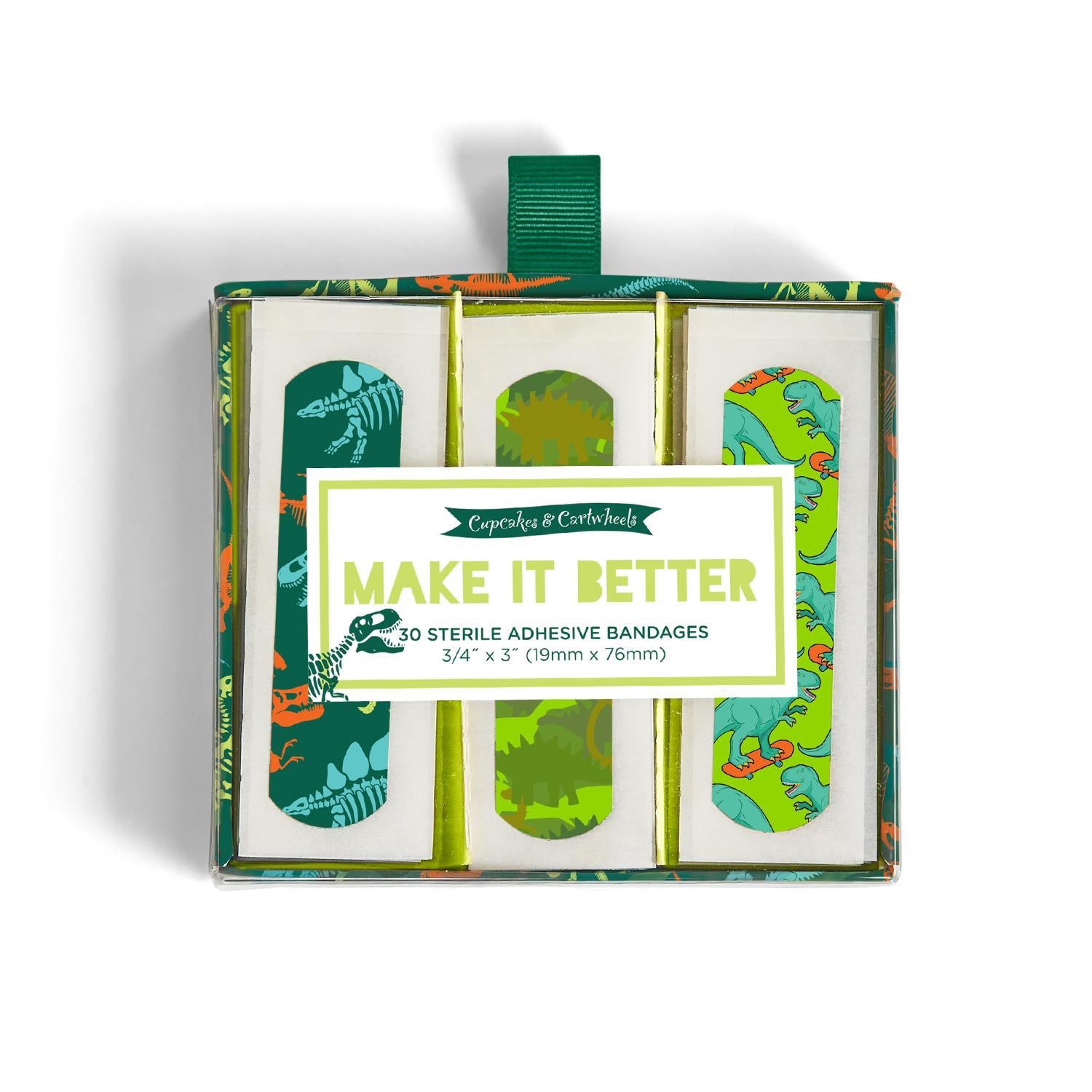 Make it Better 30 Pc Dinosaur Pattern Bandages in Gift Box