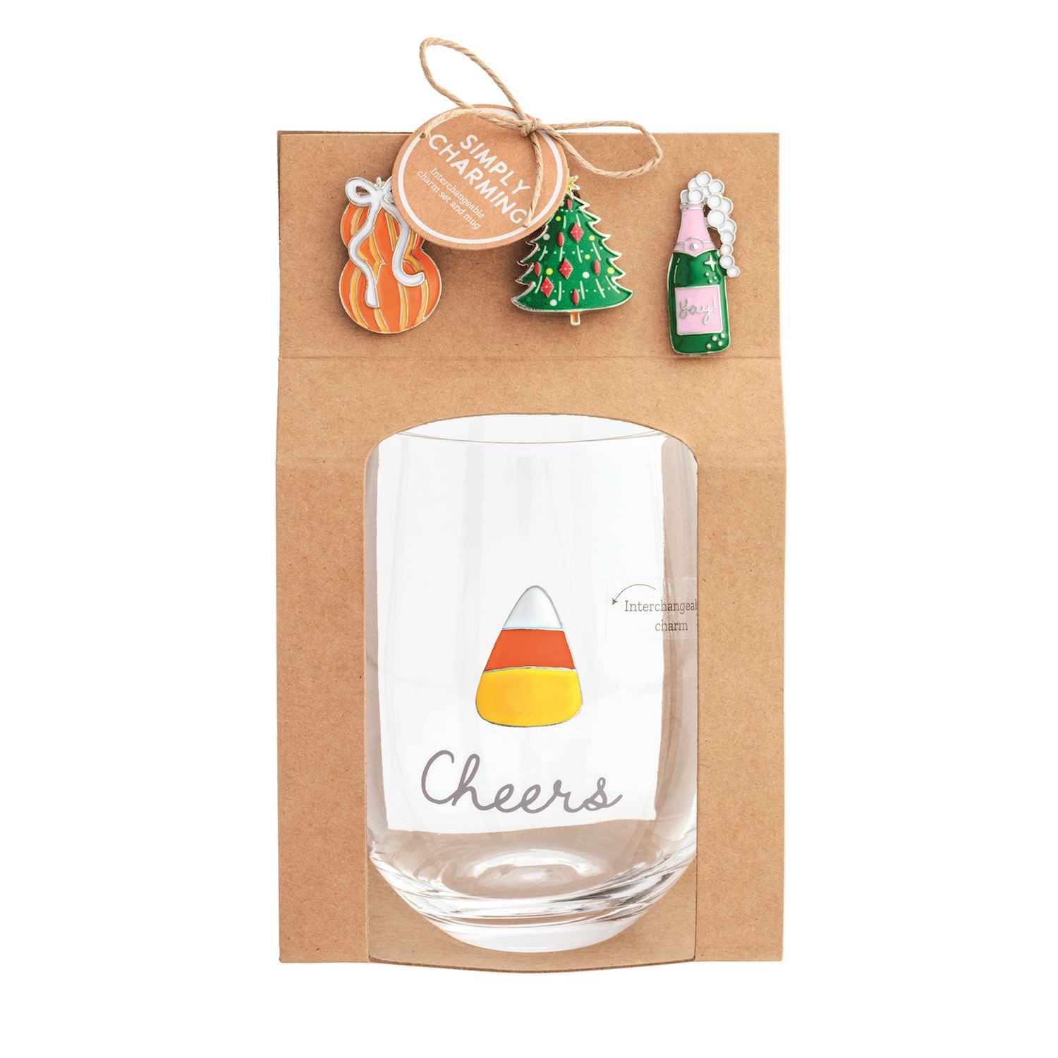 Simply Charming Wine Glass Set | Mud Pie